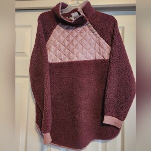 Natural Reflections Dark Mauve Teddy Pullover